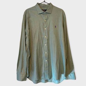 Polo Ralph Lauren Mens Oxford Button Down Green Size XL